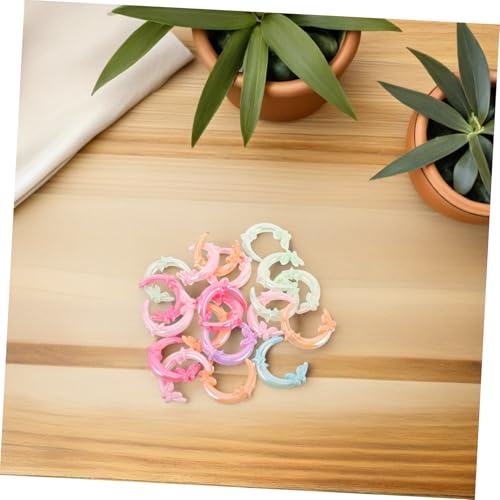 20pcs Acrylic Moon Crescent Beads Lightweight DIY Craft Beads for Phone Strap Keychain Pen Accessories and Bracelets Versatile Decoration Supplies for Handmade Jewelry and