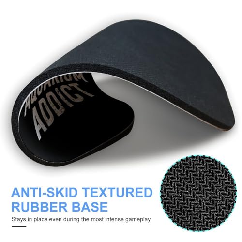 Addicted to Aquarium Mousepad Non-Slip Rubber Base Round Mouse Pad