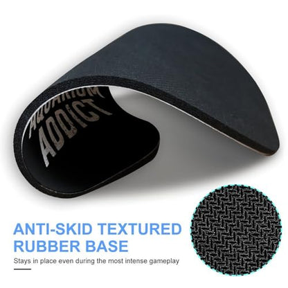Addicted to Aquarium Mousepad Non-Slip Rubber Base Round Mouse Pad