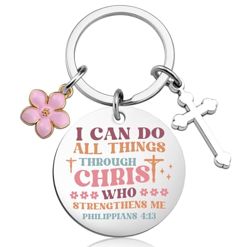 Cross Keychain for Women Jesus Keychain Women Bible Accessories