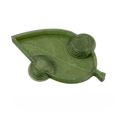 Isopod Leaf Feeding Dish Nature Inspired for Insects & Small Animals (Pack of 3) (Translucent Olive, Jumbo) - color: Translucent Olive, size: Jumbo