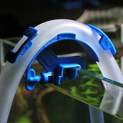 Fish Tank Water Pipe Clamp, Adjustable Fish Tank Tubing Holders Pipe Fixing Bracket, Aquarium Hose Clip Water Changer Holder for Fish Tank Cleaning Water Changing