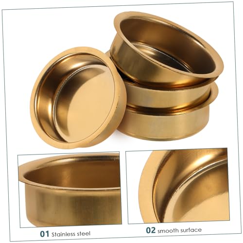 6Pcs Incense Burner Replacement Plates 2.36 Inch Small Round Censer Dish for Arabic Aromatherapy Holder Accessories with Hole-Free Design
