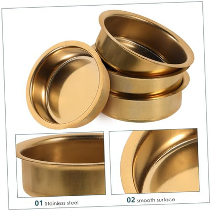 6Pcs Incense Burner Replacement Plates 2.36 Inch Small Round Censer Dish for Arabic Aromatherapy Holder Accessories with Hole-Free Design