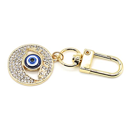 Evil Eye Keychains Car Key Ring Bag Purse Charm for Women Men - Good Luck Amulet Protection - color: I