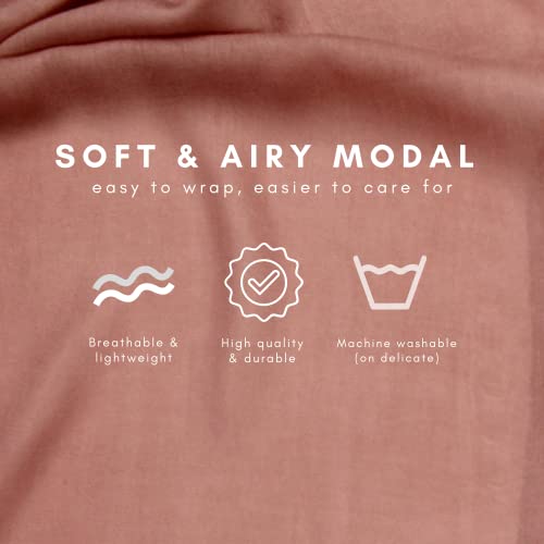 Modal Hijab for Women | Headscarf - color: Terracotta Modal - Plain Hijab