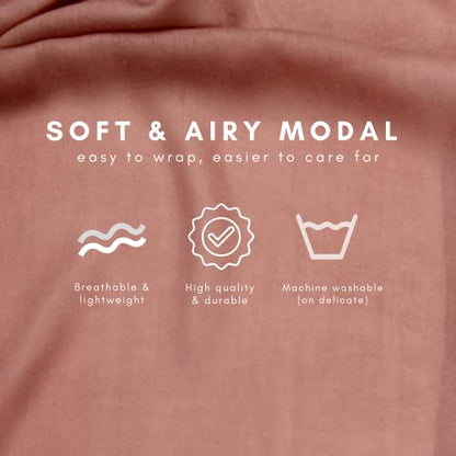Modal Hijab for Women | Headscarf - color: Terracotta Modal - Plain Hijab