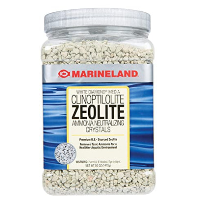 Marineland White Diamond 50 Ounces, Removes Toxic Ammonia, Aquarium Filter Media - size: 50-Ounce