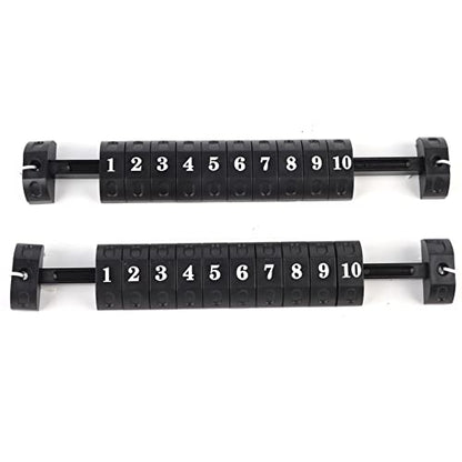 2pcs Foosball Scoring Counters 10 Numbers Scoring Score Counter Indicator for Standard Football Tables