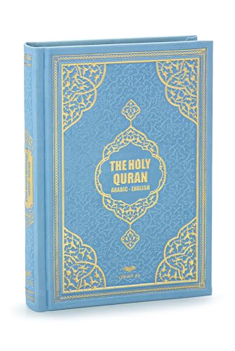 ihvan online Prayer Gift Set for Hajj and Umrah, Muslim Prayer Rug, Prayer Mat, Beads Taasbih, Holy Quran Translated English, Muslim Praying Mat, Islamic Gift Set for Ramadan & Eid, Blue - color: Blue English