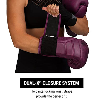 Hayabusa T3 LX Leather Boxing Gloves | Leather Boxing Gloves, Training Gloves Men and Women, Sparring Gloves, Heavy Bag Gloves, 16oz Boxing Gloves, Muay Thai Gloves - color: Wine, size: 12oz