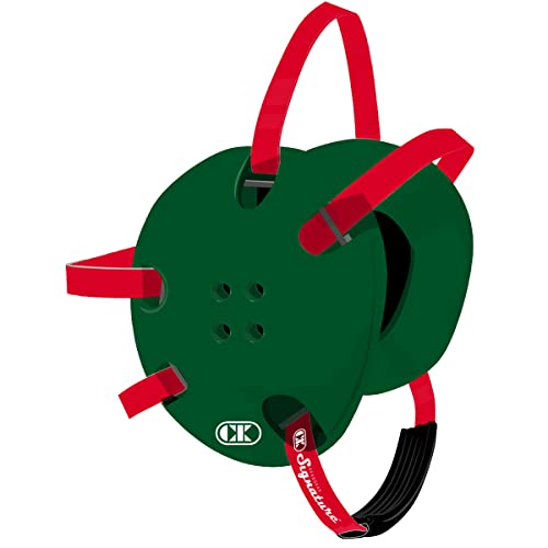 Cliff Keen Signature Wrestling Headgear - color: Dark Green/Scarlet