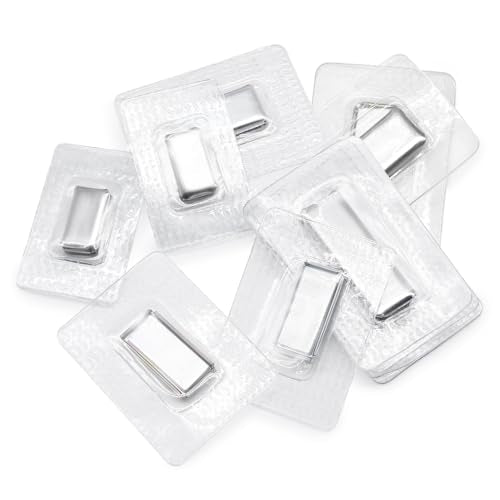 SEMINI Hidden Sew Magnetic Snap Invisible Hidden Sew in PVC Hidden Purse Closure for Fastener Handbag Cloth Clasp DIY Craft Sewing Tools (Mixed Size) - size: Mixed Size,Rectangular