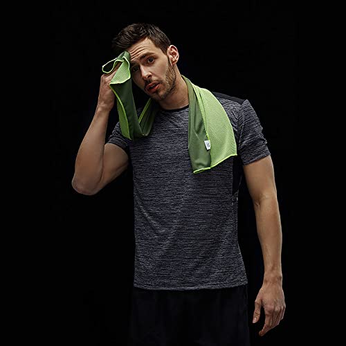 Pack of 20 Cooling Towel 40x12'' Ice Towel for Neck and Face Microfiber Chilly with Bag Breathable Yoga Gym Stay Cool Towels Sweat Rag for Workout Running Camping Pilates Beach, Green - color: Green