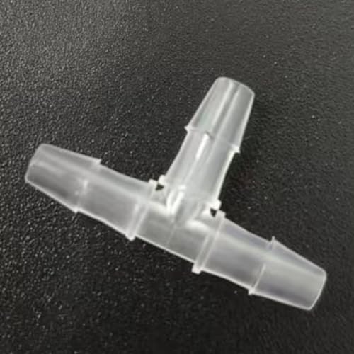 3 Way Tee Connector Equal Barbed T-Fitting 3 Way Hose Barb Adapter for Laboratory Biochemical Analytical Instruments Food Machinery Aquarium Equipment 100pc/pk (2.4mm 3/32'' Cir) - size: 2.4mm 3/32'' Cir
