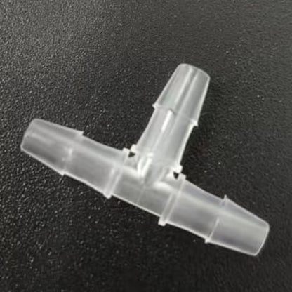 3 Way Tee Connector Equal Barbed T-Fitting 3 Way Hose Barb Adapter for Laboratory Biochemical Analytical Instruments Food Machinery Aquarium Equipment 100pc/pk (2.4mm 3/32'' Cir) - size: 2.4mm 3/32'' Cir