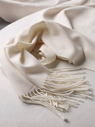 Pashmina Shawl Wraps Scarves Evening Dresses Wedding Bridesmaid for Women - color: 02-ivory