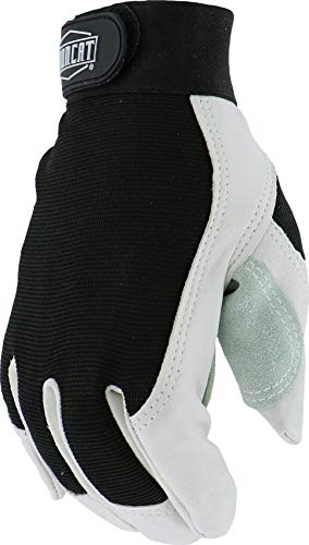 IRONCAT 86552 Goatskin Grain Goat Gloves- X-Large, Reinforced Palm and Thumb, Hook and Loop Closure - size: X-Large
