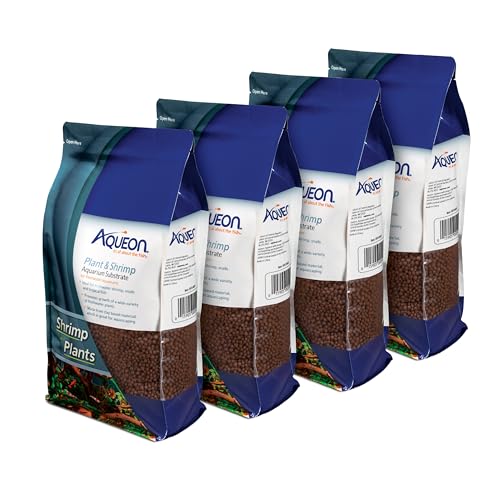 Aqueon Plant and Shrimp Aquarium Substrate, 5 Pound, 4 Count - size: 5 Pounds, 4 Count
