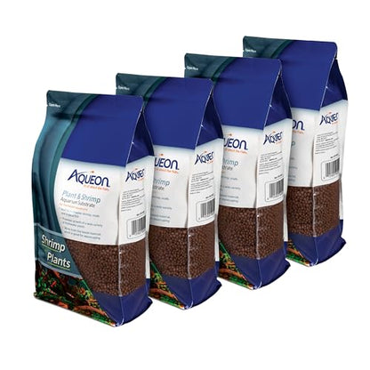 Aqueon Plant and Shrimp Aquarium Substrate, 5 Pound, 4 Count - size: 5 Pounds, 4 Count