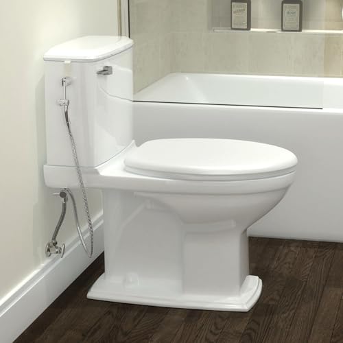 Brondell Hand Held Bidet Sprayer for Toilet: Brondell CleanSpa Advanced Bidet Attachment, Precision Pressure Control Jet Spray, Ergonomic Handheld Bidet for Toilet, Toilet Water Sprayer & Hose Set