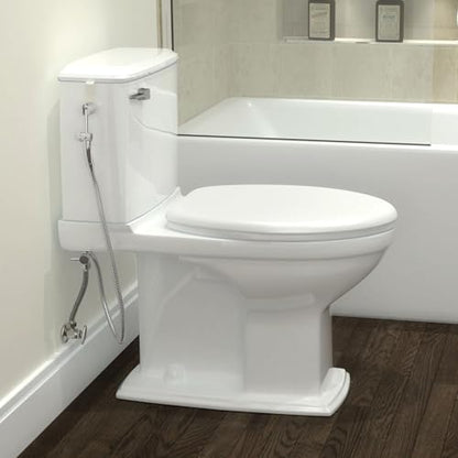 Brondell Hand Held Bidet Sprayer for Toilet: Brondell CleanSpa Advanced Bidet Attachment, Precision Pressure Control Jet Spray, Ergonomic Handheld Bidet for Toilet, Toilet Water Sprayer & Hose Set