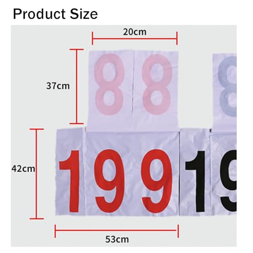Scoring Board (124× 115 Cm), Triangular Bracket, Flip Easily/Water Proof, 360° Smooth Double Row Guide Wheel+ Easy to Store, Removable, for Shuffleboard, Baseball, Softball,A