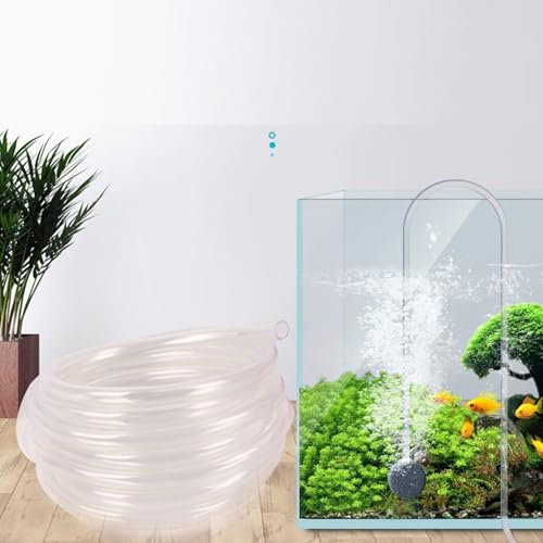 7 Pack Aquarium Air Pump Airline Tubing Replacement with Aquarium Air Stones Aquarium Check Valves for Dual Outlet Aquarium Electric Air Pump Fish Tank Aerator Buckets Oxygen Air Bubbler