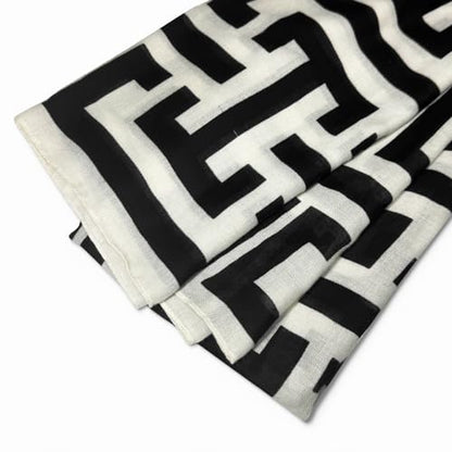 FINIZO Women's Fashion Scarves, Lightweight Cotton Blend Neck Scarves - color: 44