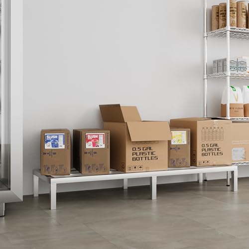 60" Long x 20" Wide | Height: 8" Off The Floor Aluminum Dunnage Rack | Storage in Restaurant, Kitchens and Garages and More! - size: 60" Long x 20" Wide | Height: 8" Off The Floor
