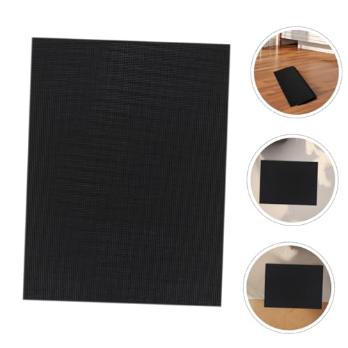 BESPORTBLE 2pcs Thick Sponge Pad for Fish Tank Shock Absorbing Aquarium Leveling Mat and Base Grid Design for Clean Water Black