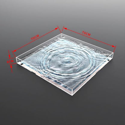 Acrylic Shallow Sink Tray Photography Display Cabinet Low Water Tank Storage Box (70x70x6cm/28x28x2in) - size: 70x70x6cm/28x28x2in