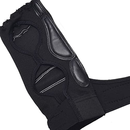 Taekwondo Breathable Shock Absorbing Foot Protector for Karate Training Boxing Sparring Guard for Men Women Colour Combination Black and White - size: S 30-33