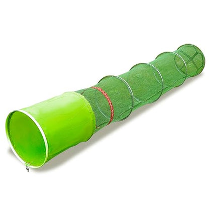 Large Foldable Fishing Fine Mesh Keep Net Collapsible Landing Keep Net for Still Fishing Anglers