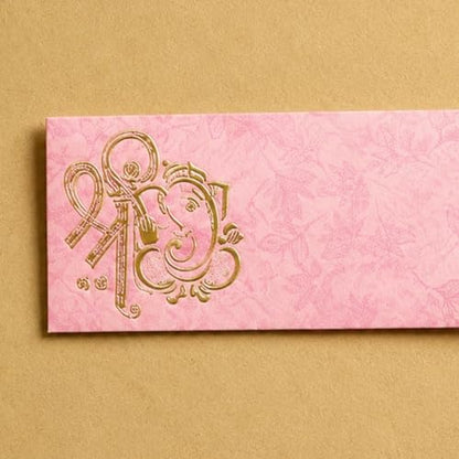 LoveNspire Money Envelopes (7 x 3 Inch) Decorative Ganesha Pattern Shagun Lifafa for Indian Wedding, Birthday | Cash Gift Holder & Home Savings Organizer Pack of 10