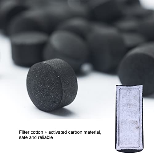 6Pcs Aquarium Filter Cotton Replacement Pads, Wall Mounted Activated Carbon Sponge Cartridges for Fish Tank Water Purification, 5.3x2.2in