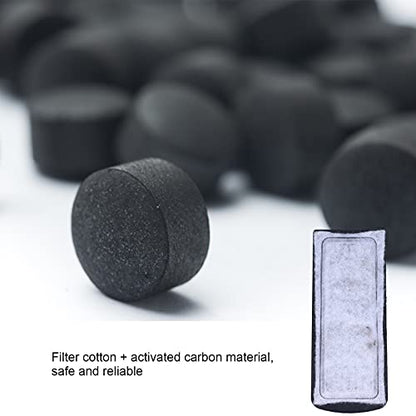 6Pcs Aquarium Filter Cotton Replacement Pads, Wall Mounted Activated Carbon Sponge Cartridges for Fish Tank Water Purification, 5.3x2.2in