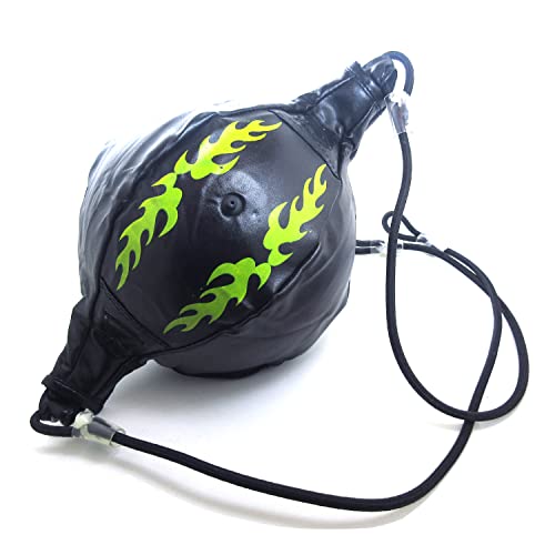 1 PU Leather Double End Boxing Punching Bag and 1 Boxing Reflex Ball with Headband