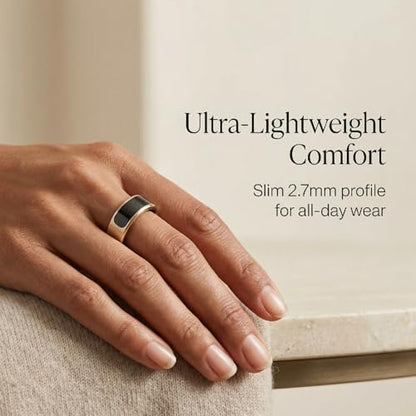 Smart Ring with Display for Men Women, Fitness Tracker Ring with Sleep Tracking, Heart Rate & Blood Oxygen Monitor, Activity Tracker Smart Ring with Step Counter (10#) - size: 10#