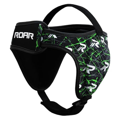 ROAR-INT Wrestling Headgear Men BJJ Ear Guard Protection MMA Grappling Cauliflower Helmet - color: Green (Pack-1)