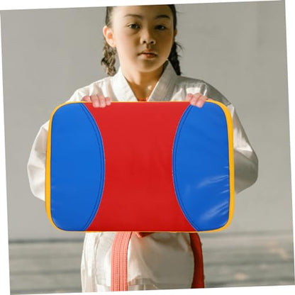 Curved Taekwondo Kick Pad Size S with Handle and Straps for Fans | PU Leather, Epe Core, Lightweight, Portable, Grasp Shield, Side Kick Target, Martial Art Training Use