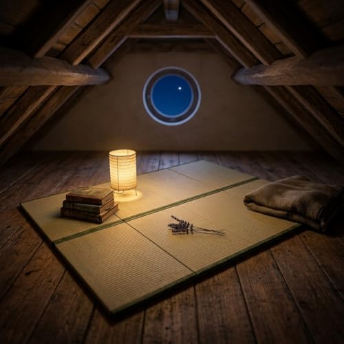 MustMat Tatami Mats Queen,Portable,Folding 35.4"x78.7"x1.2" (2 piece Set) | Rush Grass, Japanese Futon Mattress, Tatami Floor Bed - size: 2 piece set