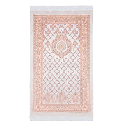 Muslim Prayer Rug - Lightweight Islam Sajjadah for Men Women Kids - Soft Islamic Carpet Mat for Ramadan Eid, Red - color: Red