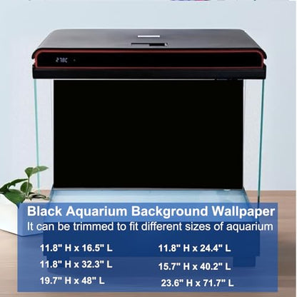 ELEBOX Aquarium Background Blue Black Fish Tank Background Wallpaper Double-Sided Aquarium Backing, Aquarium Decorations for 10 Gallon Aquarium 11.8" x 16.5" - size: 11.8" H x 16.5" L