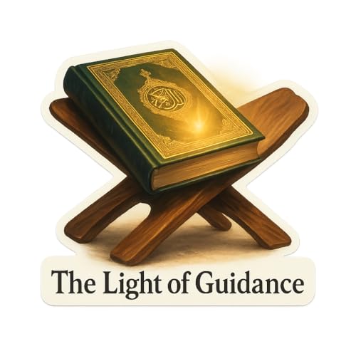 Quran on Wooden Stand Realistic Digital Painting Sticker (2.75" x 2.5")