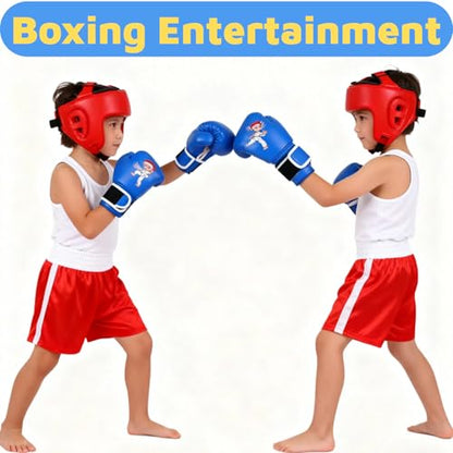 Boxing Gloves for Kids Kids Boxing Gloves Red Blue - color: blue, size: kung fu
