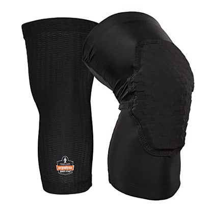 Ergodyne ProFlex 525 Lightweight Padded Knee Sleeves (Pair), Large/Extra Large - size: L/XL