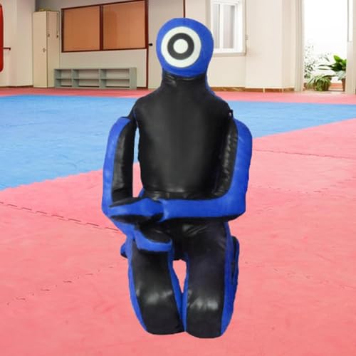 MMA Training Dummy for Grappling and Boxing, Unfilled Practice Tool, Blue 68.8 inch