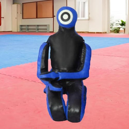 MMA Training Dummy for Grappling and Boxing, Unfilled Practice Tool, Blue 68.8 inch