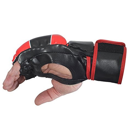 Combat Sports Pro Style Grappling MMA Gloves - color: Black, size: Youth Medium